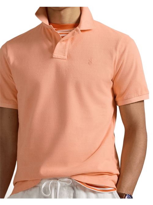 polo uomo custom slim cotone piquè arancio POLO RALPH LAUREN | 710969626004